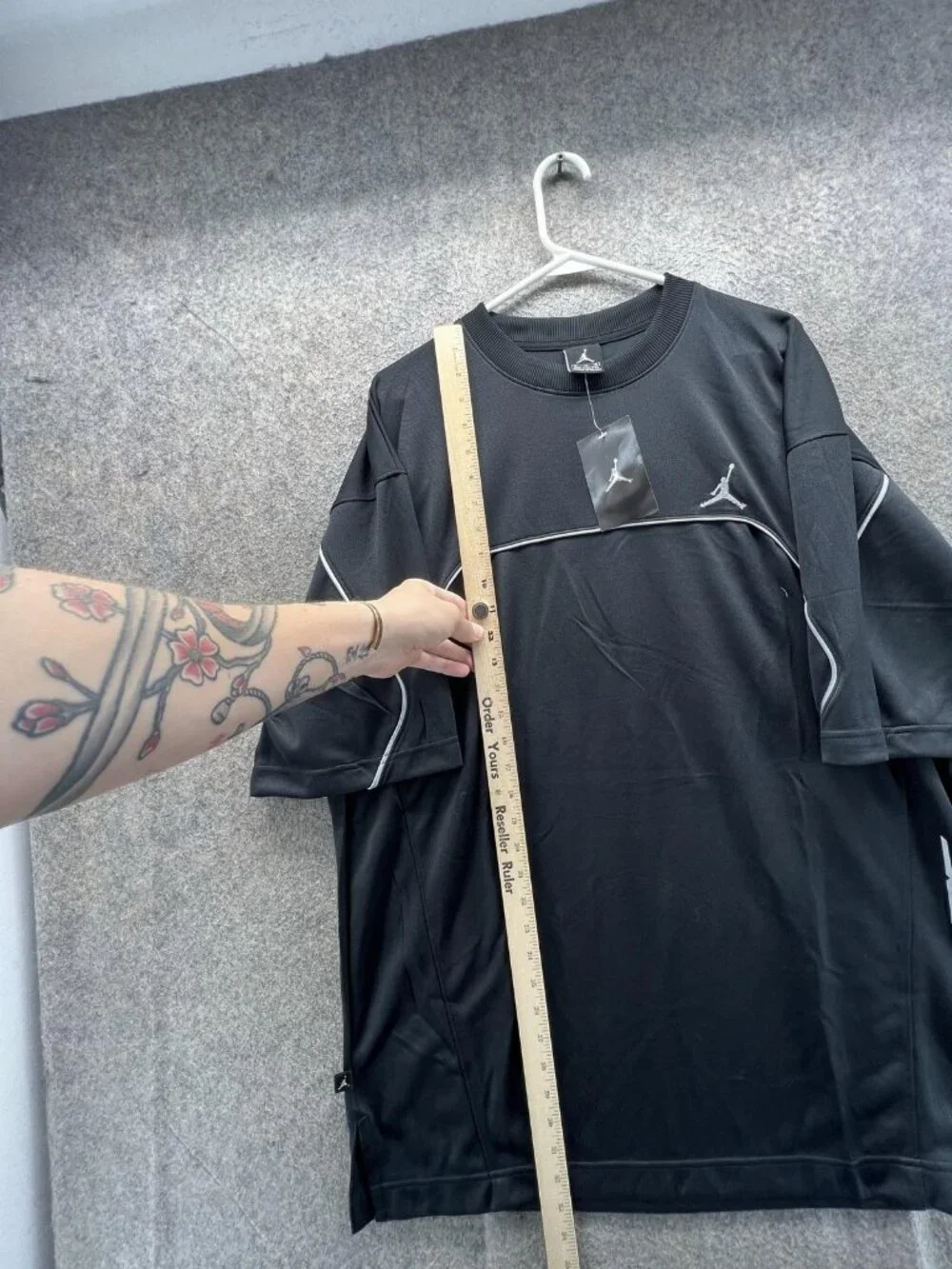 Vintage Jordan Jumpman Shirt Mens XL Black Basketball Performance Top 90s Y2K
